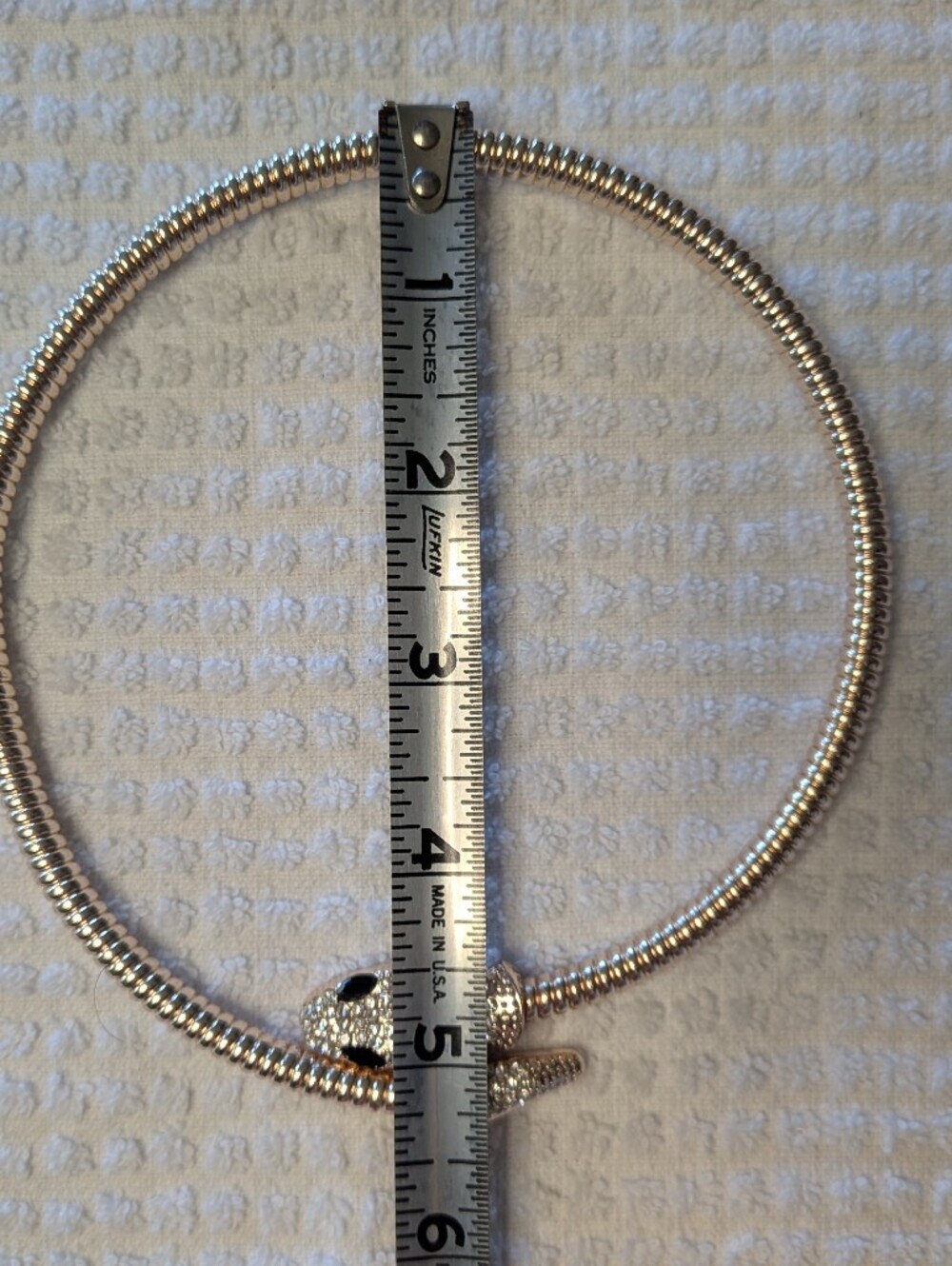 Silver Choker Snake Necklace NWOT - Picture 8 of 9